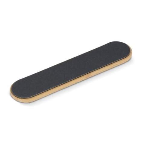The bamboo nail file is an eco-friendly beauty tool, combining sustainable materials with effective nail care. Its gentle texture shapes and smooths nails, while the renewable bamboo handle reflects a commitment to both beauty and the environment. A small, natural choice for your self-care routine.