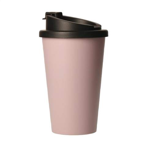 WoW! Double-walled, thermos, coffee-to-go cup. Made from 100% recyclable, sturdy bio-plastic. Keeps hot or cool drinks at temperature. This durable cup has a screw lid with an opening to drink from and integrated closure to prevent unwanted leakage. It will fit cup holders in a wide range of cars, so a perfect thirst quencher whilst on the go. Environmentally friendly, BPA-free, Food Approved, odor and taste neutral. Capacity 350 ml. Made in Germany.
