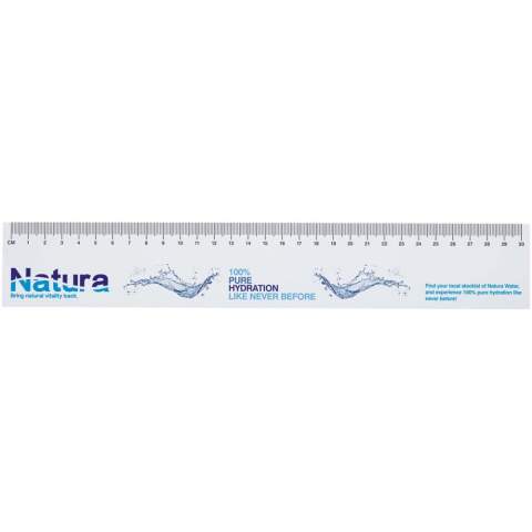 Sticky-Mate® recycelte Haftnotizen mit selbstklebendem 80 g/m2 Papier. Diese Haftnotizen haben auf jeder Seite ein aufgedrucktes 30 cm Lineal, ideal für schnelle Messungen und Notizen. Erhältlich in 2 Größen (25/50 Blatt).