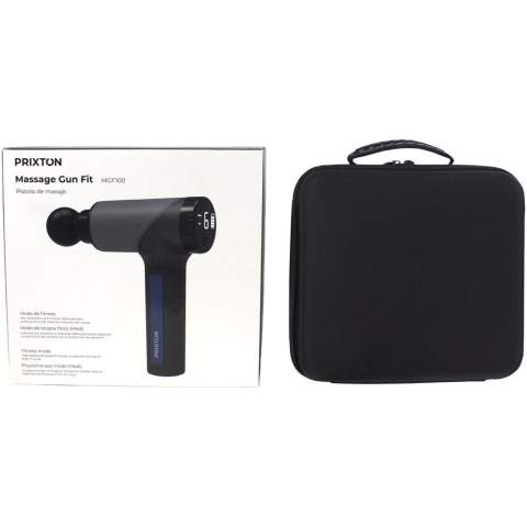 Wireless and lightweight massage gun with functions suitable for both fitness and physical therapy. It helps to warm up before exercising, recover from low-intensity training, or relieve pain after high-intensity training. Includes 6 heads to perform different types of massages on different parts of the body. Motor power 30W-3300 rpm. Speed adjustment 1-9. Battery 2500 mAh, voltage 14.4V-16.8V. Charging time 3-4 hours. Capacity: 5-6 hours. Noise level 85 dB.