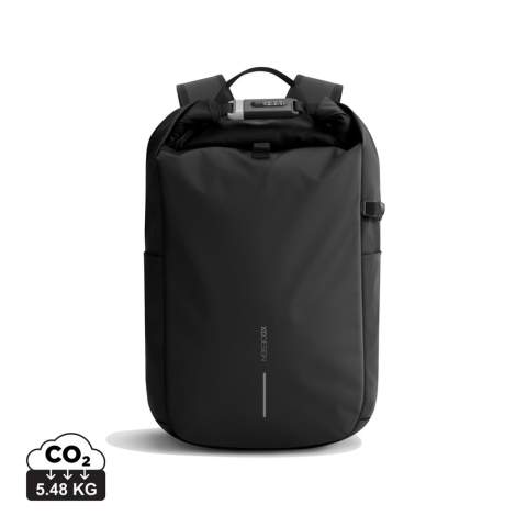 Le nouveau sac à dos antivol Urban est le compagnon de voyage idéal, garantissant sécurité et commodité. En enroulant le compartiment principal et en le sécurisant à l'aide de la serrure à combinaison renforcée, le sac à dos offre une fermeture complète, qui peut également être utilisée pour verrouiller le sac autour d'un objet fixe. Poches cachées au dos. Le sac est équipé d'une poche latérale pour bouteille d'eau. À l'intérieur, des compartiments rembourrés accueillent un ordinateur portable de 16 pouces et des poches en filet permettent d'organiser vos articles essentiels. Fabriqué avec du polyester recyclé Aware™ traçable et fini avec un revêtement PU résistant à l'eau au toucher doux. 11 % de contenu recyclé. Modèle déposé®.<br /><br />FitsLaptopTabletSizeInches: 16.0<br />PVC free: true