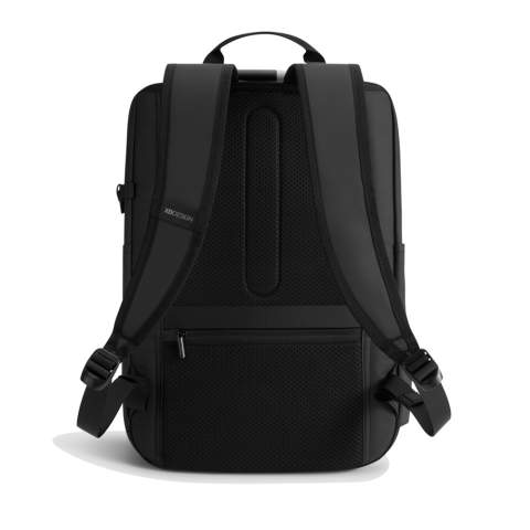 Le nouveau sac à dos antivol Urban est le compagnon de voyage idéal, garantissant sécurité et commodité. En enroulant le compartiment principal et en le sécurisant à l'aide de la serrure à combinaison renforcée, le sac à dos offre une fermeture complète, qui peut également être utilisée pour verrouiller le sac autour d'un objet fixe. Poches cachées au dos. Le sac est équipé d'une poche latérale pour bouteille d'eau. À l'intérieur, des compartiments rembourrés accueillent un ordinateur portable de 16 pouces et des poches en filet permettent d'organiser vos articles essentiels. Fabriqué avec du polyester recyclé Aware™ traçable et fini avec un revêtement PU résistant à l'eau au toucher doux. 11 % de contenu recyclé. Modèle déposé®.<br /><br />FitsLaptopTabletSizeInches: 16.0<br />PVC free: true