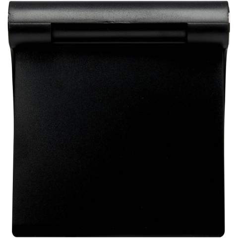 Phone and tablet stand compatible with all major phones and tablets that are less than 12mm thick, including iPhone, iPad, Samsung Galaxy / Tab, Google Nexus, HTC, LG, Nokia Lumia, and OnePlus. The stand is easily adjustable for multiple viewing angles. Large print area on the front panel.