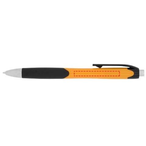 Kugelschreiber mit Klickmechanismus mit gummiertem Griff.