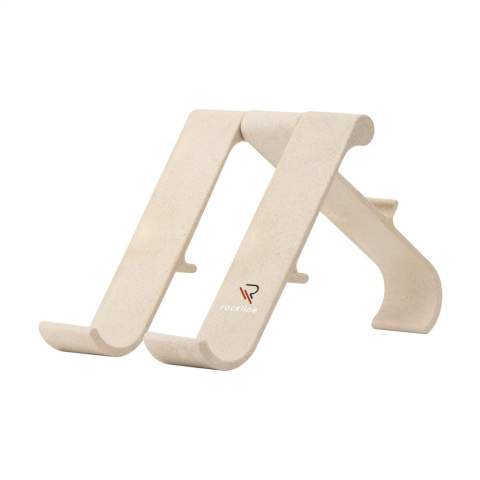 WoW! Ce support pour ordinateur portable design est fabriqué à partir de fibres de bois, un matériau biosourcé. Ce support convient aussi bien à un ordinateur portable qu'à une tablette. Utilisez ce support pour obtenir la hauteur et l'angle de vision parfaits. Votre ordinateur portable peut être placé sur le Treepod selon 4 angles différents, allant de 22,5 à 80 degrés. La hauteur minimale est de 15 cm et la hauteur maximale est de 19 cm. Ce produit permet d'adopter une posture de travail détendue. Le Treepod est léger et facile à démonter. Vous pouvez donc l'emporter facilement avec vous et travailler de n'importe où. Par pièce dans une boîte.