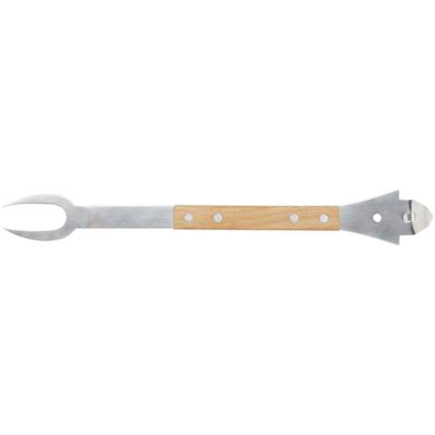 Dieses praktische 4-in-1 Grillset besteht aus einem Pfannenwender, einer Gabel, einem Dosen- und einem Flaschenöffner – alles aus Eichenholz und RCS-zertifiziertem Edelstahl. Dank der praktischen Handhabung ist das Set das perfekte Produkt für alle Grillfans. 