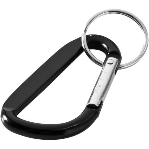 The Timor carabiner keychain is very handy since it can be attached to a backpack. It is made of lightweight and strong aluminium and has a striking metallic finish. Timor offers various options for adding a visible logo. The carabiner is not suitable for climbing.