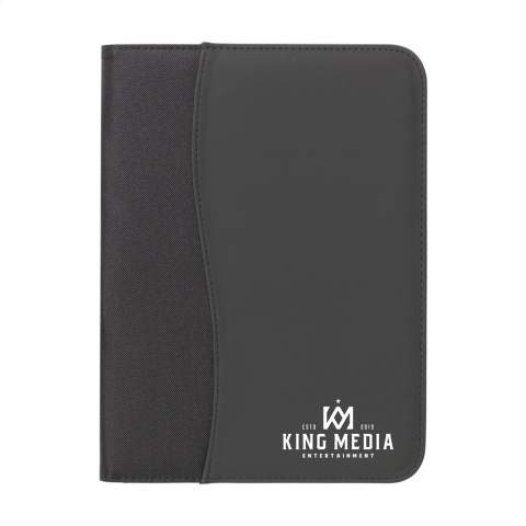 Document folder with various pockets. Incl. note pad and ballpoint.