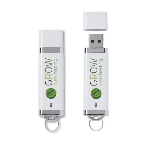 Aus Vorrat lieferbar! USB-Stick, um Daten handlich und sicher zu speichern. Mit Telefonanhänger. Sofort einsetzbar durch das Plug & Play-System. Verwendbar unter Windows und Mac. Pro Stück in einer Pappschachtel.
