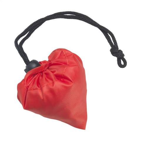WoW! Faltbare, geräumige Einkaufstasche aus RPET-Polyester, aus recycelten PET-Flaschen. Mit doppeltem Tragegurt. Im Handumdrehen von Beutel zur Tasche und umgekehrt. Maße entfaltet: 42 x 38 cm. GRS-zertifiziert. Recyceltes Material insgesamt: 90%.