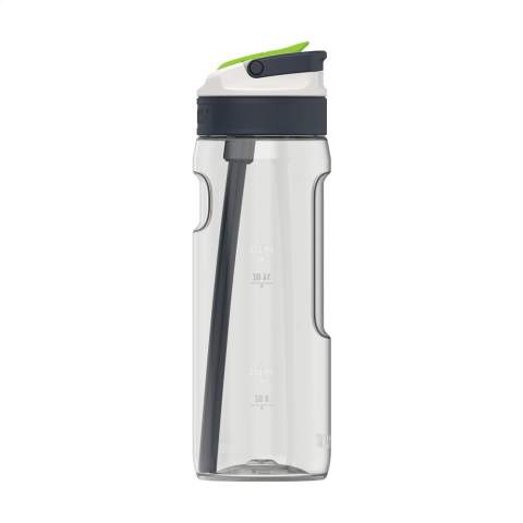 Intelligente und nachhaltige Wasserflasche von Kambukka®. Dank des Spout-Deckels mit Trinktülle und abgewinkeltem Strohhalm müssen Sie den Kopf nicht neigen, um Ihr Getränk zu beenden. Sicher beim Autofahren und einfach zu bedienen bei sportlichen Aktivitäten. Im geschlossenen Zustand ist der Trinkauslauf vor Schmutz geschützt. Schicke und nachhaltige Trinkflasche. • Klares, geruchloses Tritan™ Renew • BPA-frei • Auslaufverschluss mit abgewinkeltem Strohhalm • Universalverschluss • hitze- und spülmaschinenfester Verschluss • gebogener Trinkhalm • praktischer Griff • 100% auslaufsicher.
LAGERBESTANDSINFORMATION: Bis zu 1.000 Stück innerhalb von 10 Arbeitstagen verfügbar. Ausnahmen vorbehalten.