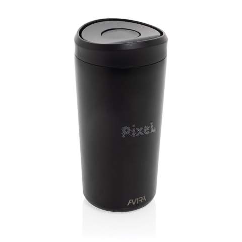 Meet the Alix—the ultimate coffee companion, crafted for those who live life on the go. With an effortless one-click, one-hand opening, it’s designed for quick sips, making it perfect for your morning drive or daily commute. The sleek, easy-clean lid complements its body, made from premium RCS-certified recycled steel, blending lower impact with style. At 400ml, it’s the ideal size for your favorite hot drinks. Packaged in eco-friendly FSC®-certified kraft paper, the box is more than just packaging—it transforms into a chic phone stand, pencil holder, or even a mini flower pot. Total recycled content: 66%, based on the item’s total weight.<br /><br />HoursHot: 5<br />HoursCold: 15