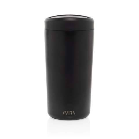 Meet the Alix—the ultimate coffee companion, crafted for those who live life on the go. With an effortless one-click, one-hand opening, it’s designed for quick sips, making it perfect for your morning drive or daily commute. The sleek, easy-clean lid complements its body, made from premium RCS-certified recycled steel, blending lower impact with style. At 400ml, it’s the ideal size for your favorite hot drinks. Packaged in eco-friendly FSC®-certified kraft paper, the box is more than just packaging—it transforms into a chic phone stand, pencil holder, or even a mini flower pot. Total recycled content: 66%, based on the item’s total weight.<br /><br />HoursHot: 5<br />HoursCold: 15