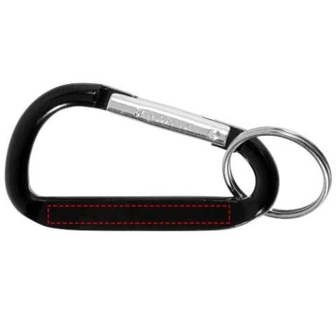 The Timor carabiner keychain is very handy since it can be attached to a backpack. It is made of lightweight and strong aluminium and has a striking metallic finish. Timor offers various options for adding a visible logo. The carabiner is not suitable for climbing.