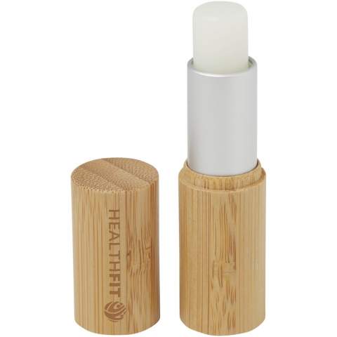 The Hedon lip balm is a lip care product that provides protection against the sun's ultraviolet (UV) rays. It is designed to moisturize and protect the lips. The outside shell is made of bamboo. A good choice for individuals and businesses who opt for a more sustainable choice. The aroma is vanilla. Shelf life: 3 years from the date of purchase. Sun protection factor 15.