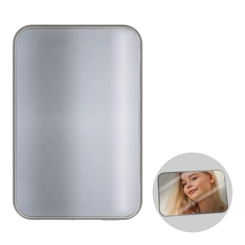Mühelose Aufladung mit dieser MagSafe-kompatiblen Xoopar-Powerbank. Entwickelt für kabelloses Laden mit bis zu 15 W, mit schnellem Typ-C-Eingang/Ausgang für vielseitiges Laden. Ultraflach (9 mm), leicht (112 g) und mit einem Spiegel auf einer Seite, perfekt für Reisen und den täglichen Gebrauch. Hergestellt aus recyceltem ABS. Enthält ein USB-C-Kabel.