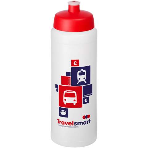 Bouteille de sport à simple paroi avec design intégré antidérapant pour les doigts. Dispose d’un couvercle anti-déversement avec bec à système de pression-traction. Capacité de 750 ml. Couleurs à mélanger et assortir pour créer la bouteille parfaite. Contactez-nous pour plus d'options de couleurs. Fabriqué au Royaume-Uni. Sans BPA. Conforme à la norme EN12875-1. Lavable au lave-vaisselle.