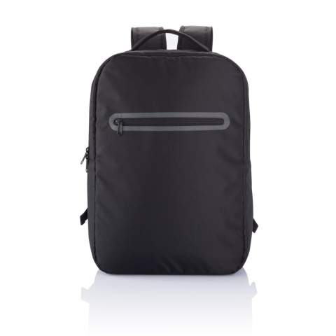 300D polyester laptop backpack with 1 main compartment which has a separate tablet pocket and an organiser. PVC free.<br /><br />FitsLaptopTabletSizeInches: 15.6<br />PVC free: true