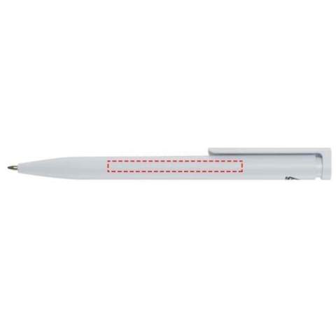 The Unix ballpoint pen is made from recycled plastic. By choosing this type of pen, we can promote the concept of recycling and encourage individuals and businesses to make more sustainable choices in their everyday lives. Ink colour: Black. Writing length: 500 metres. Nib size: 1.0 mm.