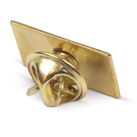 Rechthoekige pin met doming. Vlindersluiting.