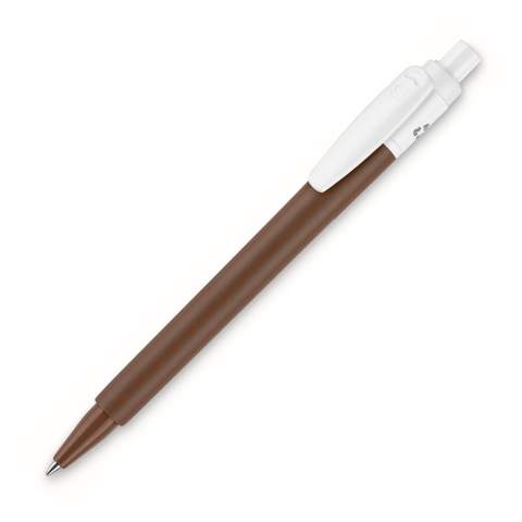 The popular hardcolour ball pen Baron 03 in recycled material. This pen is made of 100% recycled ABS plastic and is made in Europe. The Nature inspired colours on the barrel give an extra element to the pen.