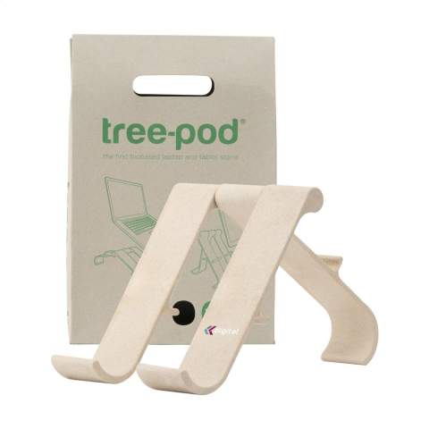WoW! Ce support pour ordinateur portable design est fabriqué à partir de fibres de bois, un matériau biosourcé. Ce support convient aussi bien à un ordinateur portable qu'à une tablette. Utilisez ce support pour obtenir la hauteur et l'angle de vision parfaits. Votre ordinateur portable peut être placé sur le Treepod selon 4 angles différents, allant de 22,5 à 80 degrés. La hauteur minimale est de 15 cm et la hauteur maximale est de 19 cm. Ce produit permet d'adopter une posture de travail détendue. Le Treepod est léger et facile à démonter. Vous pouvez donc l'emporter facilement avec vous et travailler de n'importe où. Par pièce dans une boîte.