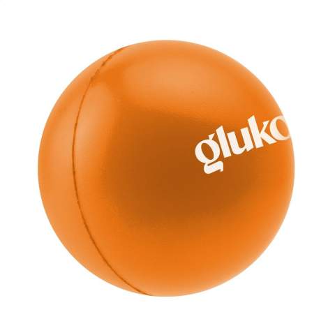Stress ball made from soft foam material.