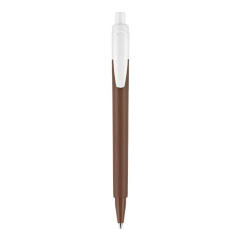 The popular hardcolour ball pen Baron 03 in recycled material. This pen is made of 100% recycled ABS plastic and is made in Europe. The Nature inspired colours on the barrel give an extra element to the pen.