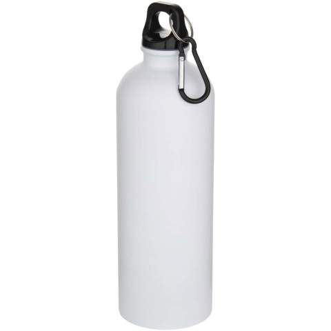 Restez toujours hydraté grâce à cette bouteille d’eau de 750 ml, à la fois durable et légère, fabriquée à partir d’acier inoxydable certifié RCS avec finition mate. Elle est le compagnon idéal pour le sport, les excursions d’une journée ou le bureau. La bouteille Oregon à paroi simple, avec finition mate, offre beaucoup d'espace pour ajouter tout type de logo. Attachez solidement le mousqueton à un sac pour éviter de la perdre (le mousqueton ne convient pas à l'escalade). 
