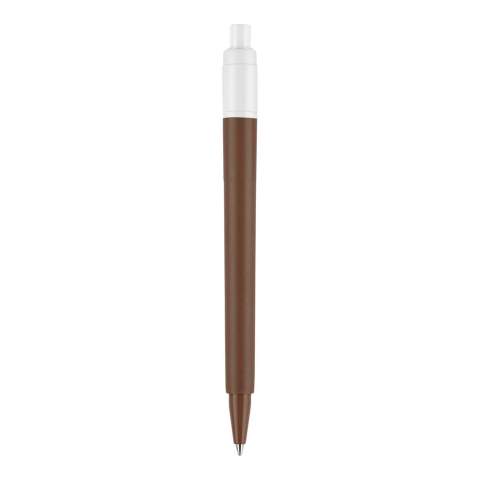 The popular hardcolour ball pen Baron 03 in recycled material. This pen is made of 100% recycled ABS plastic and is made in Europe. The Nature inspired colours on the barrel give an extra element to the pen.