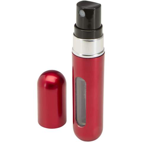 Rechargez votre parfum préféré en toute simplicité grâce à ce flacon de parfum compact et portable. Conçu pour être pratique, il est parfait pour les voyages ou l’usage quotidien, vous permettant d’emporter votre parfum préféré où que vous alliez. Simple à utiliser et sans fuite, il vous permet de tirer le meilleur parti de votre parfum tout en réduisant le gaspillage. Capacité : 5 ml.