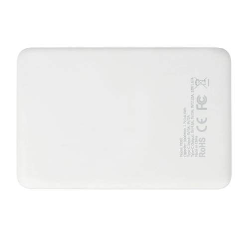 Restez alimenté partout grâce à ce powerbank de 5 000 mAh. Doté de la fonction Power Delivery, il assure une charge rapide et efficace de tous vos appareils. Avec son design fin, il est parfait pour les voyages et l'utilisation quotidienne. Recharge complète en seulement 2 à 3 heures. Fabriqué en ABS recyclé. Câble USB-C de 22 cm inclus.