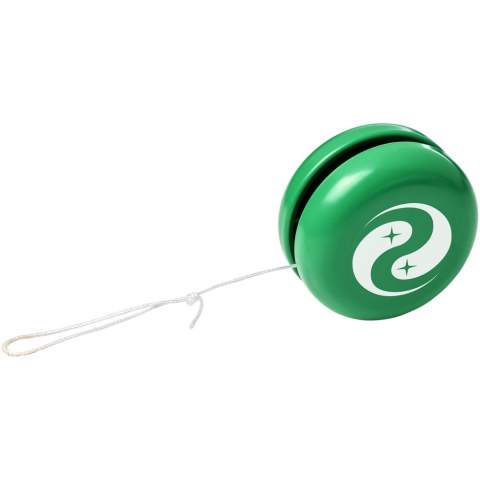 A lightweight plastic yoyo – a fun way to promote your brand. EN71 compliant.