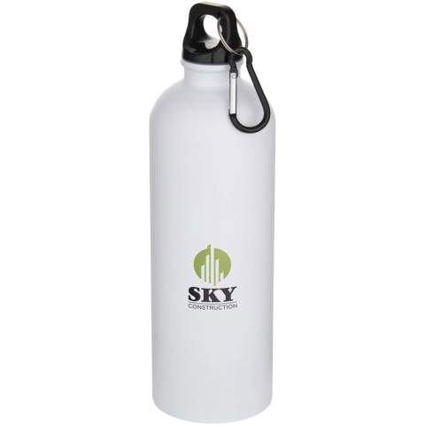 Restez toujours hydraté grâce à cette bouteille d’eau de 750 ml, à la fois durable et légère, fabriquée à partir d’acier inoxydable certifié RCS avec finition mate. Elle est le compagnon idéal pour le sport, les excursions d’une journée ou le bureau. La bouteille Oregon à paroi simple, avec finition mate, offre beaucoup d'espace pour ajouter tout type de logo. Attachez solidement le mousqueton à un sac pour éviter de la perdre (le mousqueton ne convient pas à l'escalade). 