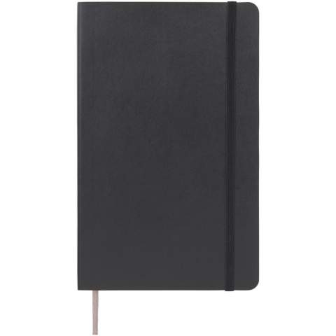 The Moleskine Classic soft cover notebook has a flexible cover in a range of bright colours. It has rounded corners, elasticated closure and ribbon bookmark. Contains 192 ivory-coloured dotted pages.