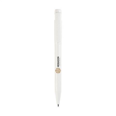 Stylo à bille de la marque Stilolinea®. Avec support en ABS, recharge d'encre bleue et clip/poussoir de couleur. Ce stylo à bille a un effet antibactérien. Fabriqué en Italie.