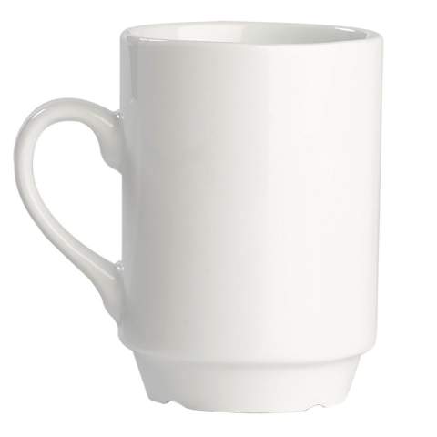 Stapelbare porseleinen mok. Geschikt voor alle koffie automaten.