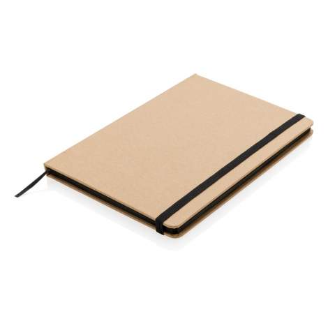 Kraft notitieboek A5. 72 vellen/144 pagina's van 70g/m2. Crèmekleurig papier. Met elastische band en bladwijzerlint.<br /><br />NotebookFormat: A5<br />NumberOfPages: 144<br />PaperRulingLayout: Gelinieerde pagina's