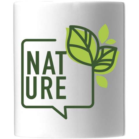 From a design perspective, the Bahia ceramic mug is a true classic and offers multiple possibilities for clearly displaying a logo or message. The mug holds 330 ml of cold or hot drinks. In addition, the Bahia mug is dishwasher safe (including print) according to EN12875-1 for at least 125 washes. 