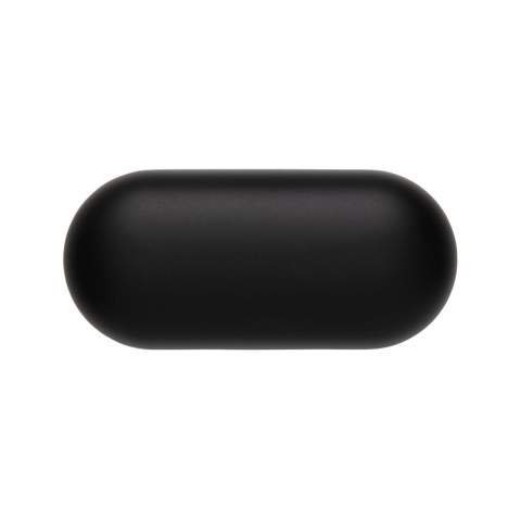 Ecouteurs en ABS avec technologie BT 5.0 pour connexion facile (jusqu’à 10m) et une qualité d’écoute parfaite. Batterie 50mAh pour 3 heures d’écoute et peut être rechargé en 2 heures dans le boîtier de charge. Livré dans un étui de recharge de 500 mAh et des embouts de différentes tailles.<br /><br />HasBluetooth: True<br />PVC free: true
