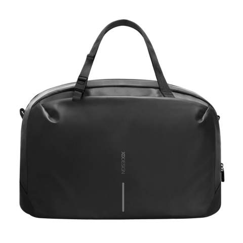 Découvrez le sac de voyage Sac week-end étanche URBAN - le compagnon de voyage par excellence. Doté d'une fermeture à glissière métallique autobloquante XD, ce sac de voyage garantit la sécurité de vos effets personnels. Sa construction légère mais durable, en PU résistant à l'eau et dotée d'une fermeture à glissière résistante à l'eau, permet de garder vos affaires au sec. Ce sac de sport offre un accès facile à vos affaires essentielles, avec un compartiment spacieux pouvant accueillir un ordinateur portable jusqu'à 16 pouces et une poche intérieure en filet. L'ajout de poches avant et arrière apporte de la commodité à vos aventures. La doublure en polyester recyclé traçable Aware™ garantit un véritable tissu recyclé, avec 63 % de contenu recyclé. Modèle déposé®.<br /><br />FitsLaptopTabletSizeInches: 16.0<br />PVC free: true