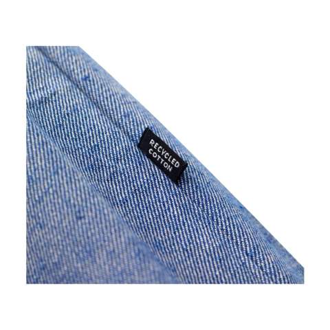WoW! Einkaufstasche mit langen Griffen, aus 80% meliertem, recyceltem Baumwoll-Segeltuch und 20% recyceltem Polyester (280 g/m²). GRS-zertifiziert. Recyceltes Material insgesamt: 100%. Fassungsvermögen ca. 12 Liter. Diese Baumwolle ist recycelt. Daher kann die Farbe je nach Produkt variieren.