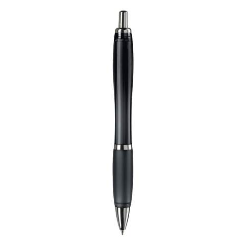 Stylo élégant transparent avec clip métal. Cartouche d' encre bleue mais à partir de 10.000 pces une autre couleur d'encre est possible. Grande capacité d'écriture. Produit en plusieurs coloris. Marquage en tampographie et en sérigraphie. Audit BSCI. Tous nos produits sont testés et certifiés, et répondent  aux normes sociales. 