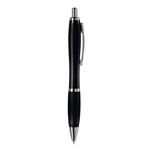 Stylo élégant transparent avec clip métal. Cartouche d' encre bleue mais à partir de 10.000 pces une autre couleur d'encre est possible. Grande capacité d'écriture. Produit en plusieurs coloris. Marquage en tampographie et en sérigraphie. Audit BSCI. Tous nos produits sont testés et certifiés, et répondent  aux normes sociales. 