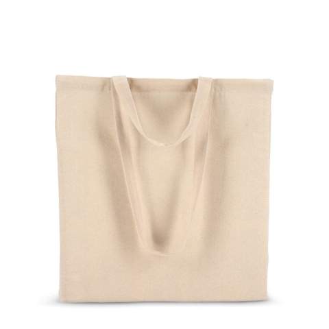 Vielseitige Tote aus 140 g/m² Baumwolle in Naturfarbe mit langen und kurzen Griffen für flexible Tragemöglichkeiten. Oeko-Tex®-zertifiziert. Ideal für den Einzelhandel, Veranstaltungen oder den täglichen Gebrauch.
