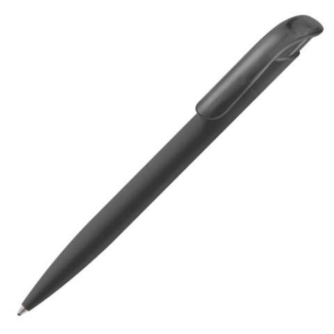 Toppoint Design-Kugelschreiber, Made in Germany. Kugelschreiber mit Soft-Touch Oberfläche und Jumbo-Mine mit einer Schreibleistung von 4,5km. Minenfarbe: blau. 