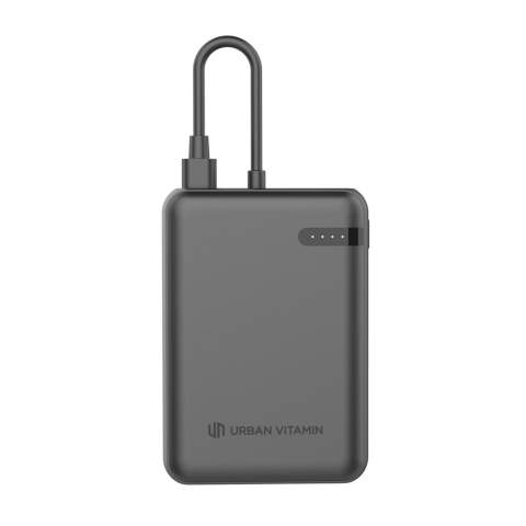 Découvrez la nouvelle norme en matière de charge portable. Fullerton est un powerbank de 10.000 mAh qui vous permet de charger tous vos appareils mobiles à la vitesse maximale. Fullerton ne se contente pas de charger à grande vitesse, il offre également le moyen le plus rapide de recharger le powerbank. Fullerton est doté d'une double sortie USB qui vous permet de recharger deux appareils en même temps. L'un via le port de type C et l'autre à l'aide d'un câble de type C. Les deux offrent une charge PD ultra-rapide jusqu'à 20W. Fullerton est fabriqué à partir d'ABS et de PC recyclés certifiés RCS (Recycled Claim Standard). Contenu recyclé total : 20 % sur la base du poids total de l'article. Les articles Urban Vitamin sont fabriqués sans PVC et emballés dans des emballages à teneur réduite en plastique.<br /><br />PowerbankCapacity: 10000<br />PVC free: true
