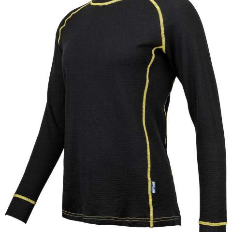 • functioneel thermisch ondergoed in mulesing vrije merino wol met ronde hals<br />• houdt je lichaam warm en droog in koude weerstomstandigheden                                                            <br />• zacht en stretch materiaal voor optimale bewegingsvrijheid<br />• geen zijnaden om wrijving en irritatie te vermijden                                                                                      <br />• verlengd rugpand<br />• manchetten met duimgrip