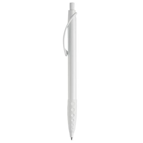Stylo bille TOPPOINT clip courbé et grip caoutchouc. Fabriqué en Europe. Couleurs opaques. Stylo équipé d’une cartouche d’ encre X20 bleu pour 2,5 km de plaisir d’écrire. Marquage en tampographie et serigraphie. Tous nos produits sont testés et certifiés, et répondent  aux normes sociales. 