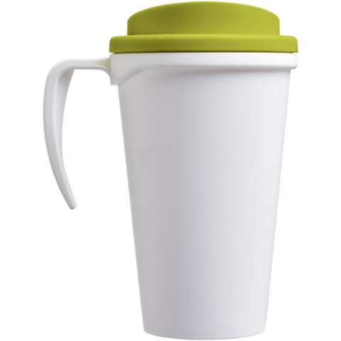 Mug isotherme à double paroi avec couvercle à visser et poignée intégrée. Couleurs à mélanger et à assortir pour créer le mug parfait. Fabriqué au Royaume-Uni. Livré dans une boîte cadeau blanche. Sans BPA. Conforme à la norme EN12875-1. Peut aller au lave-vaisselle et au micro-ondes. Emballé dans un sac en plastique PE recyclé.
